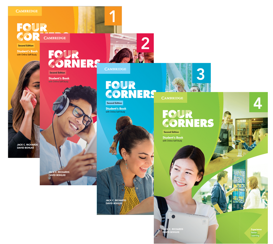 کتاب آموزش زبان انگلیسی بزرگسالان Four Corners 